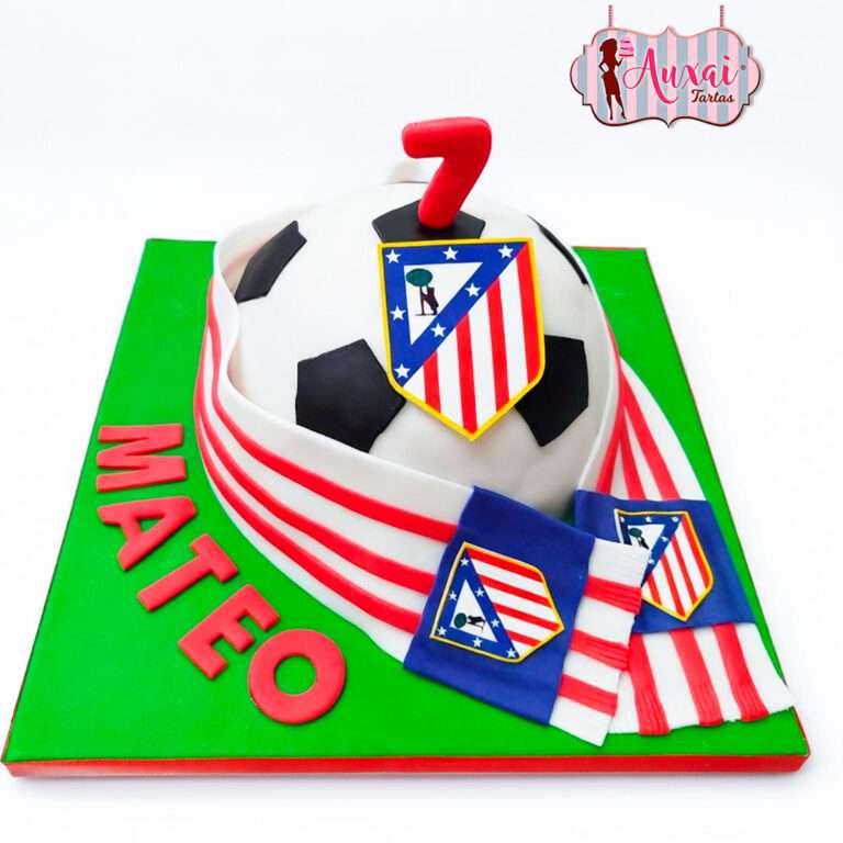 Tarta de Fútbol de Diseño Atlético