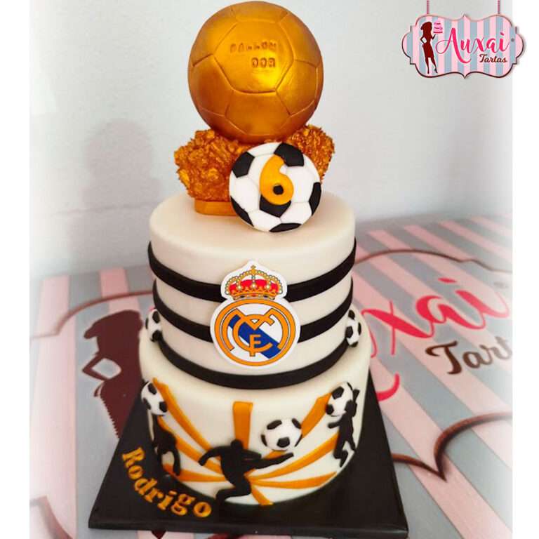 Tarta Infantil Real Madrid y Balón de Oro