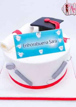 Tarta graduación dentista