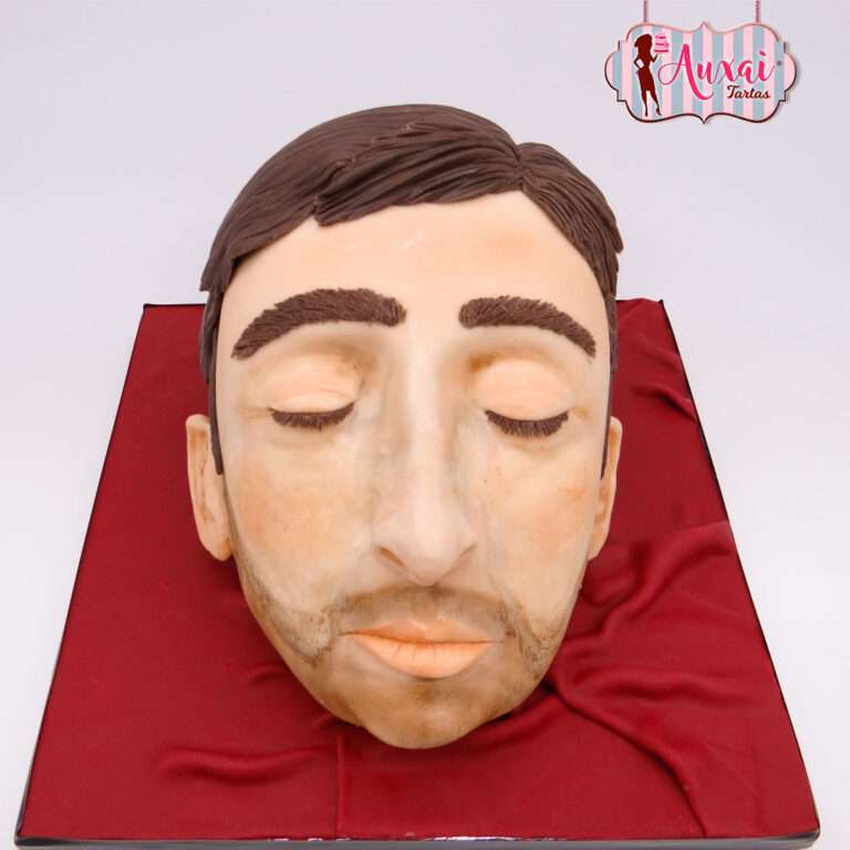 Tarta halloween cabeza humana
