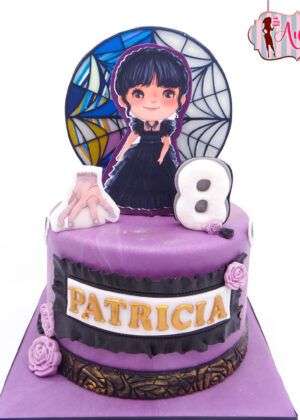 Tarta Halloween Miércoles Adams