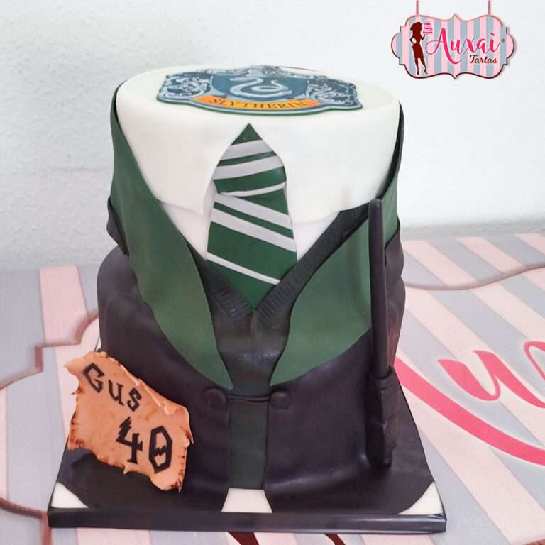 Tarta de Diseño Slytherin Magic