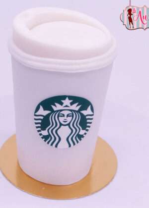 Tarta hiperrealista vaso Starbucks