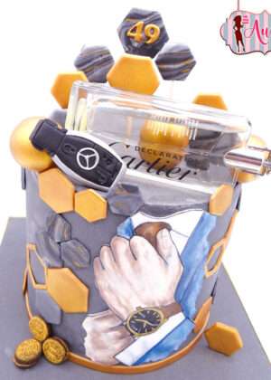 Tarta hombre perfume