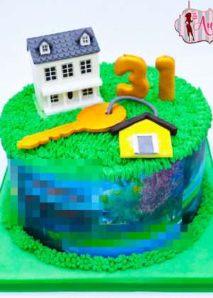 Tarta para inauguración de casa