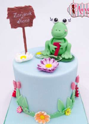 Tarta animales rana