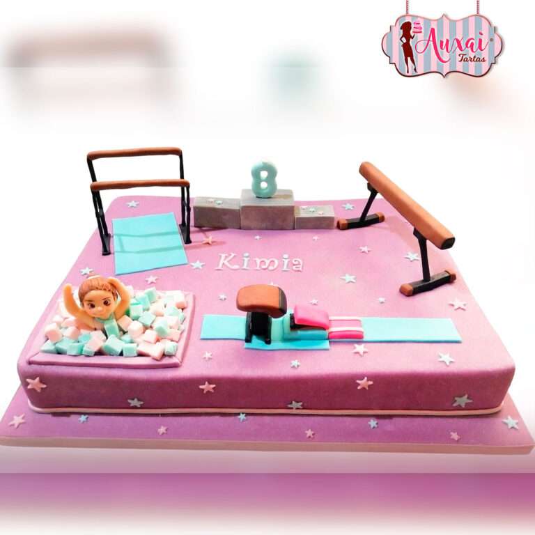 Tarta Infantil de Aparatos de Gimnasia Artística
