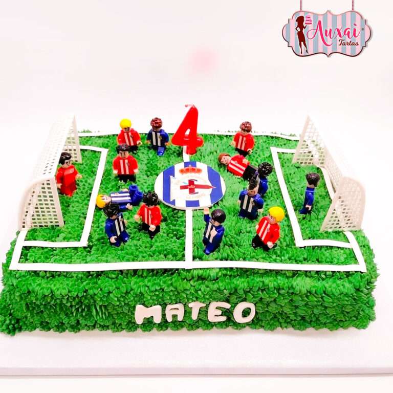 Tarta de Fútbol Lego Personalizada