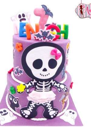 Tarta infantil Halloween papel de azúcar
