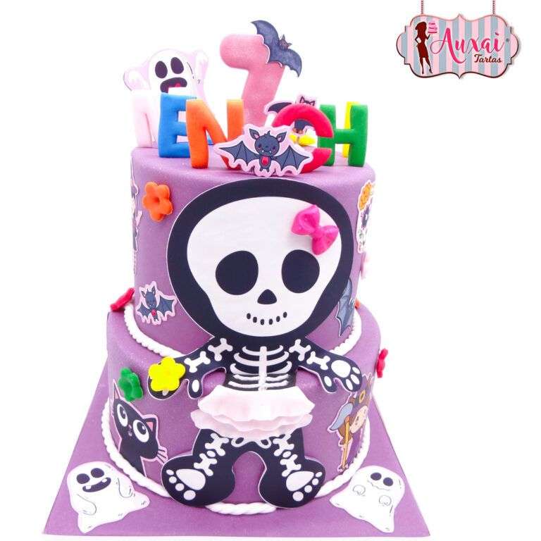 Tarta infantil Halloween papel de azúcar