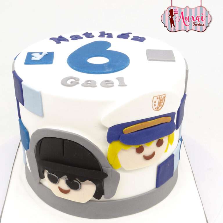 Tarta Infantil Playmobil 2D de Diseño