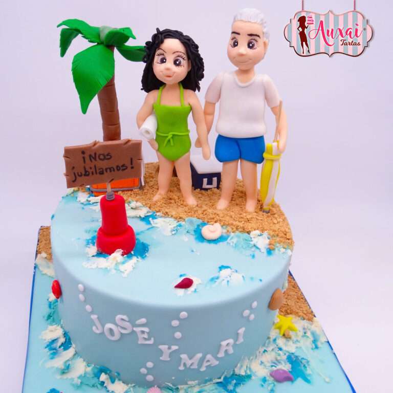Tarta de Jubilación Playa Paraíso