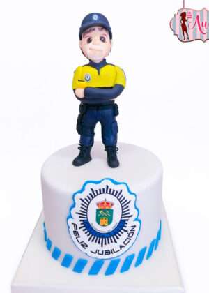 Tarta jubilación policía municipal