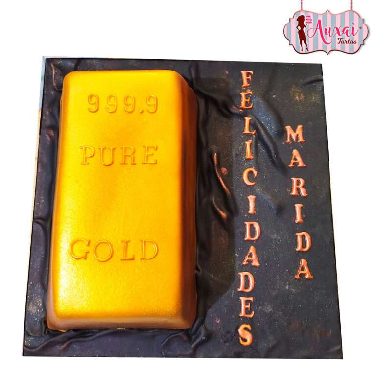 Tarta lingote de oro