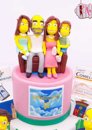 Tarta personalizada Los Simpson