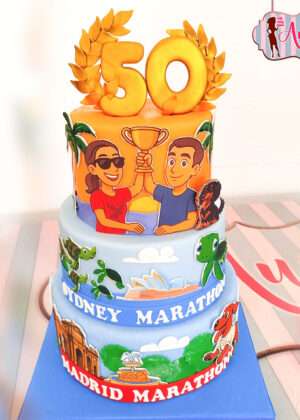 Tarta 50 años maratón