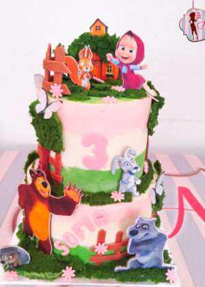 Tarta Masha y el oso