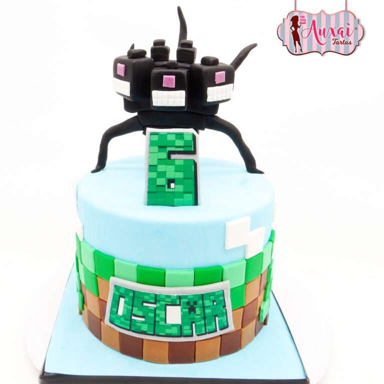 Tarta Temática Minecraft Wither Storm