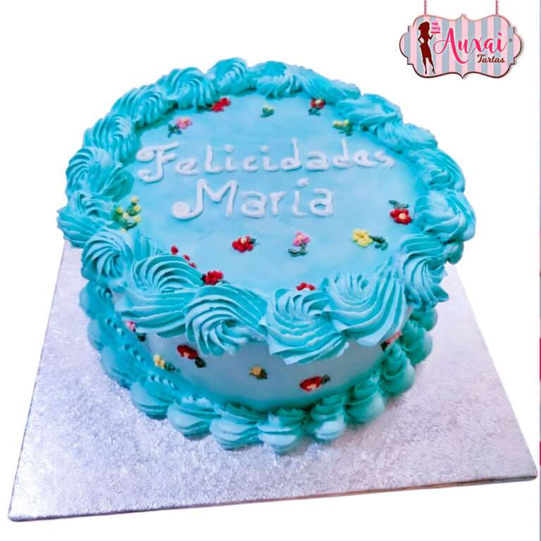Tarta mini flores de buttercream