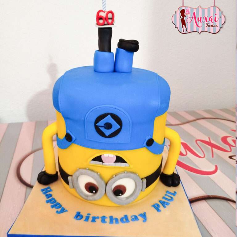 Tarta Minion 3D del Revés