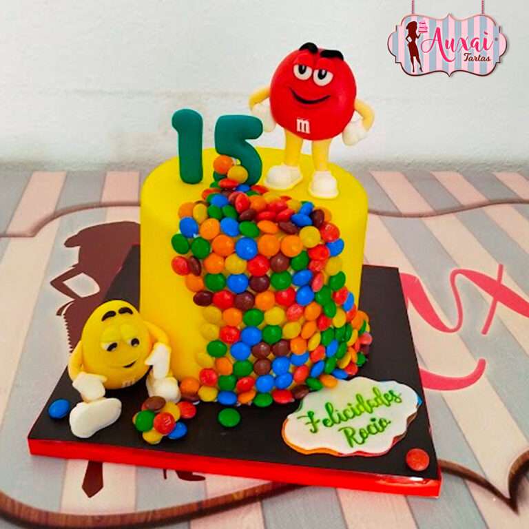 Tarta de Cumpleaños Cascada de M&Ms