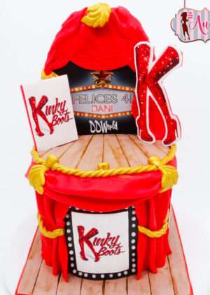 Tarta musical Kinky Boots