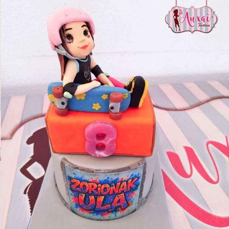 Tarta de Cumpleaños Skater Infantil con Graffiti