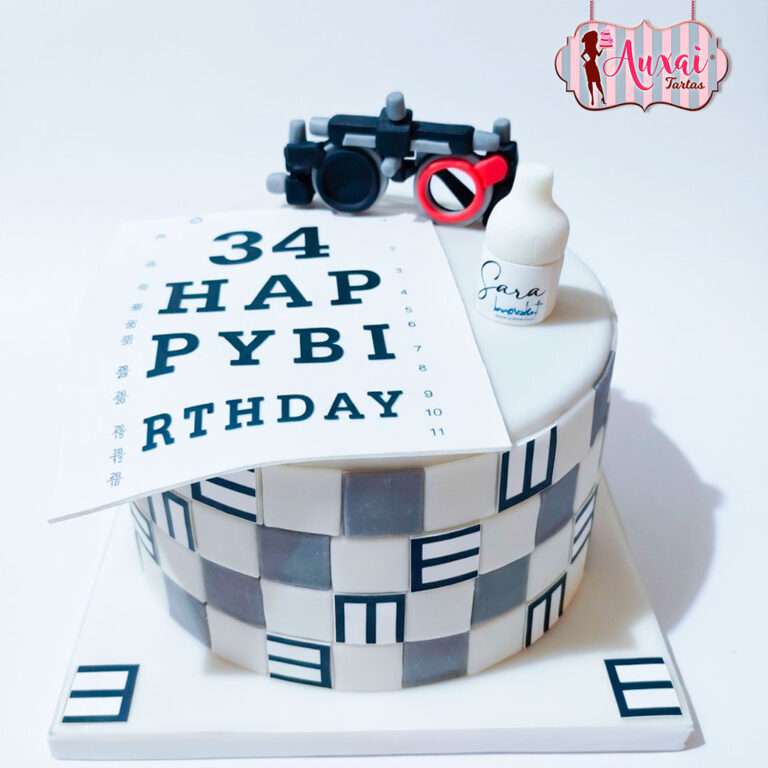 Tarta de Cumpleaños Optometrista y Oftalmología