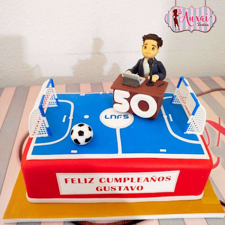 Tarta de Cumpleaños Periodista Deportivo de Fútbol Sala