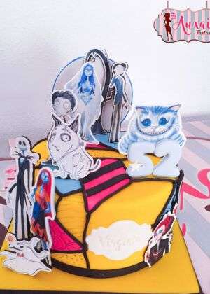 Tarta personajes Tim Burton