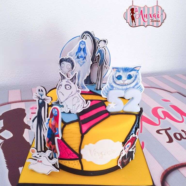 Tarta personajes Tim Burton