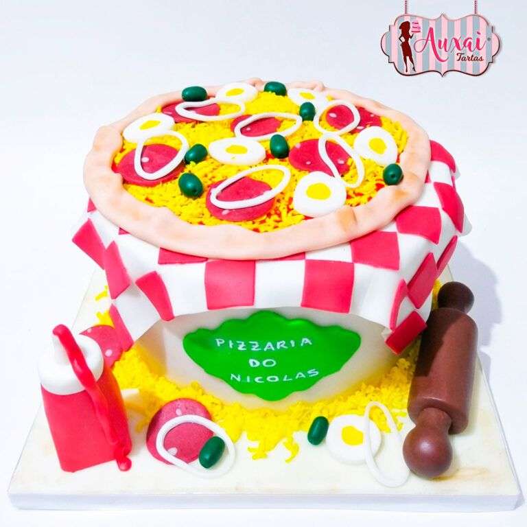 Tarta Infantil Pizzería Creativa