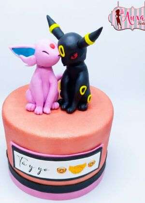 Tarta Pokemon Espeon y Umbreon