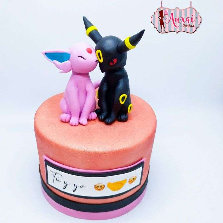 Tarta de Diseño Espeon y Umbreon Love