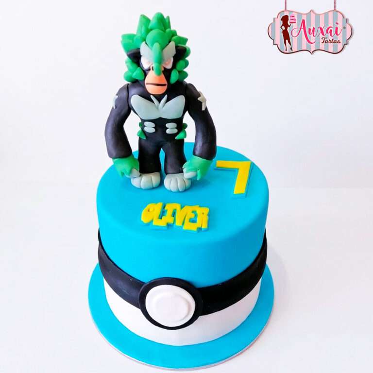 Tarta Infantil Pokemon Rillaboom de Diseño