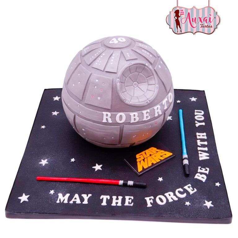 Tarta de Diseño Estrella de la Muerte 3D