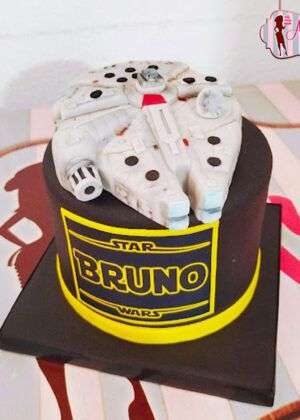 Tarta Star Wars Halcón Milenario