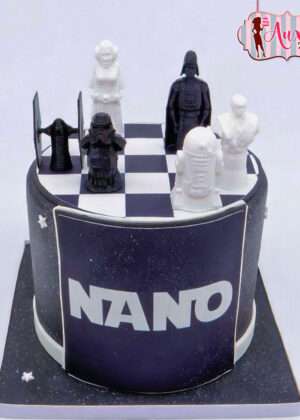 Tarta ajedrez Star Wars