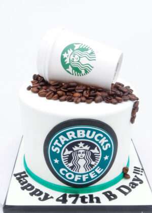 Tarta Starbucks granos de café