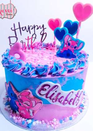 Tarta Stitch y Angel