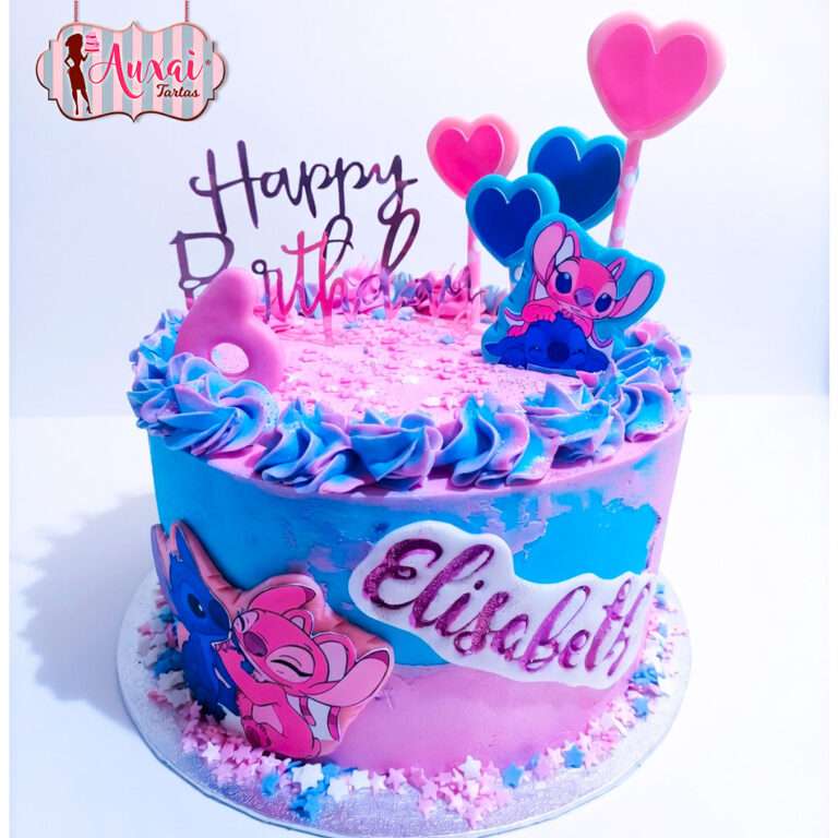 Tarta Stitch y Angel