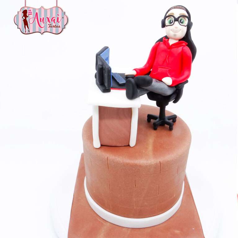 Tarta de Diseño Teletrabajo y Tecnología