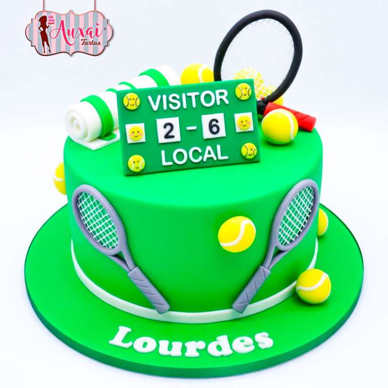 Tarta de Cumpleaños Temática Tenis Grand Slam