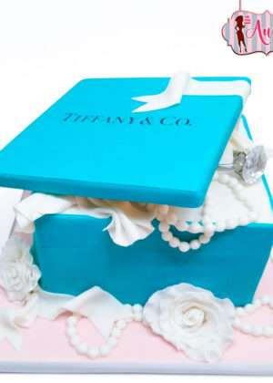 Tarta Tiffany caja abierta