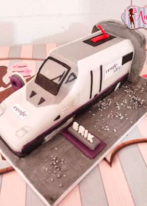 Tarta tren AVE 3D