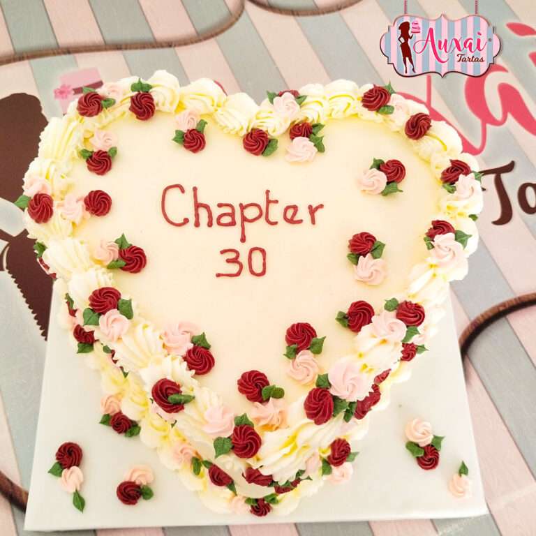 Tarta vintage mini con flores