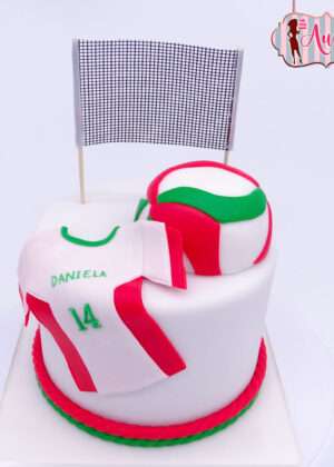 Tarta deportes voleibol